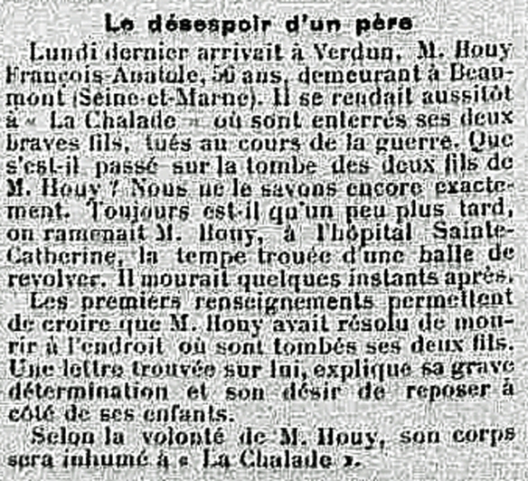 Article Houy - Bulletin Meuse (18.08