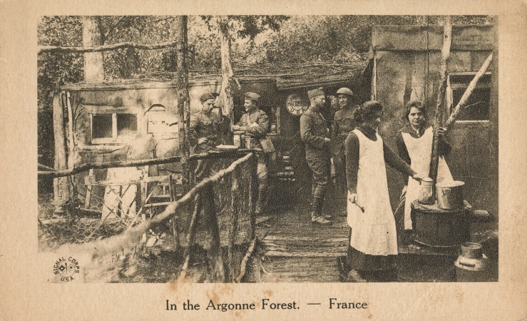 Soldats Américains en Argonne - E.M.